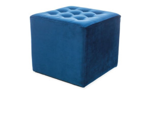 Puf Lori Velvet Granatowy Bluvel 86 - Signal