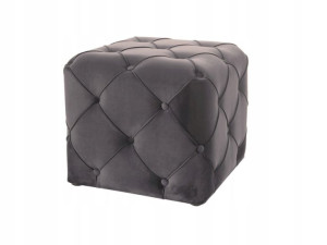 Puf Aviva K Velvet Szary Bluvel 14/ Wenge- Signal