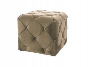 Puf Aviva K Velvet Beżowy Bluvel 28/wenge - Signal