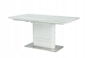 Stół Cartier Ceramic Biały Marmuru 90x160 Signal