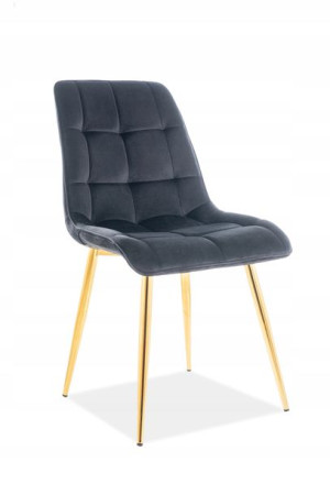 Krzesło Chic Velvet Złoty/czarny Bluvel 19 Signal