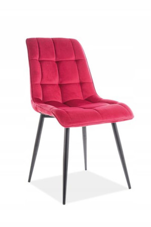 Krzesło Chic Velvet /bordo Bluvel 59 Signal