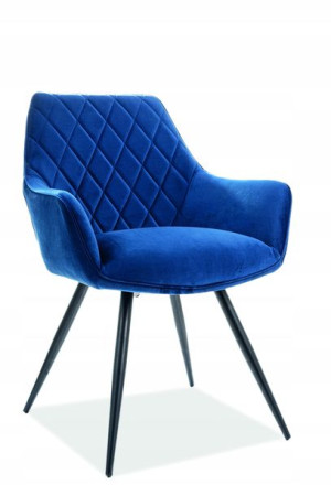 Krzesło Linea Velvet Granatowy Bluvel 86 Signal