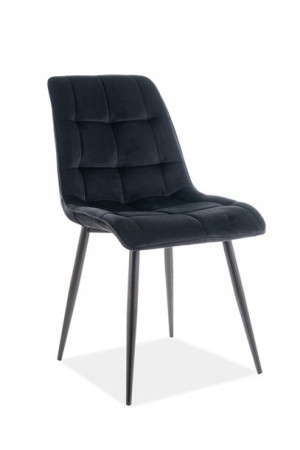 Krzesło Chic Velvet /czarny Bluvel 19 Signal