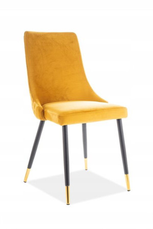 Krzesło Piano Velvet Czarny/curry Bluvel 68 Signal