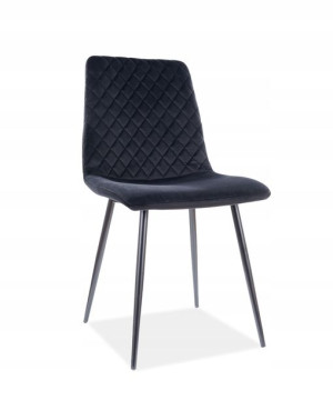 Krzesło Irys Velvet Czarny/czarny Bluvel 19 Signal