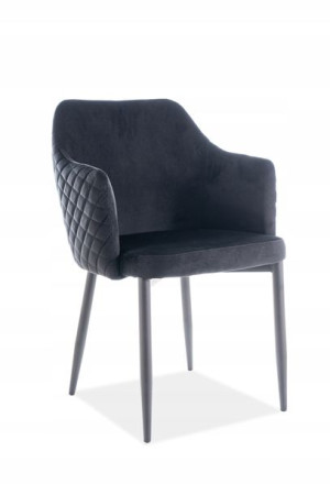 Krzesło Astor Velvet Czarny/czarny Bluvel19 Signal