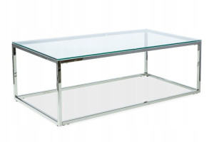 Ława Hilton A Transparentny/srebrny 120x60 Signal