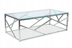 Ława Escada A Transparentny/srebrny 120x60 Signal
