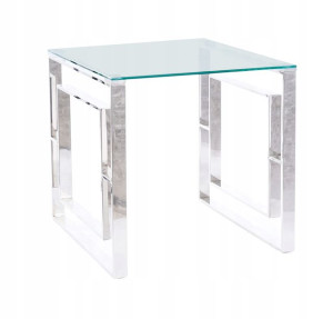 Ława Allure B Transparentny/ Srebrny 55x55-signal