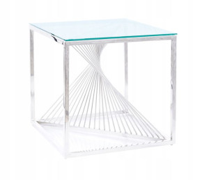 Ława Flame B Transparentny / Srebrny 55x55 -signal