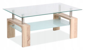 Ława Lisa Basic Ii Transp/dąb Sonoma 100x60 Signal
