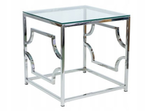 Ława Versace B Transparentny/srebrny 55x55 Signal