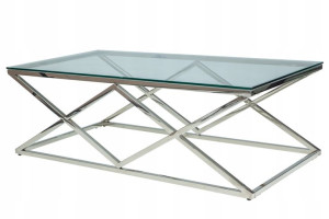 Ława Zegna A Transparentny/srebrny 120x60 Signal