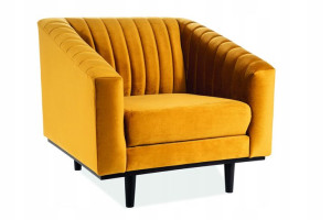 Fotel Asprey 1 Velvet Curry 68 / Wenge - Signal