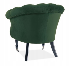 Fotel Philips Velvet Zielony Bluvel 78 - Signal