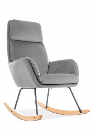 Fotel Hoover Velvet Szary Bluvel 14 Signal
