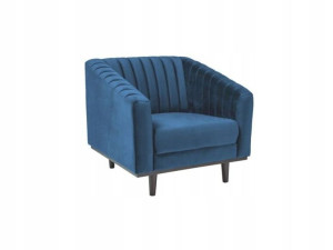 Fotel Asprey 1 Velvet Granatowy 86 / Wenge- Signal