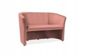 Sofa Tm-2 Velvet Róż Antyczny 52 / Wenge Signal