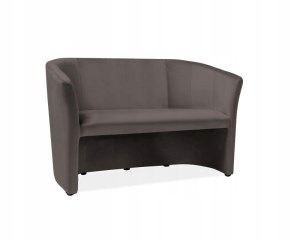 Sofa Tm-3 Velvet Szary Bluvel 14 / Wenge Signal
