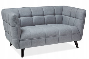 Sofa Castello 2 Jasny Szary Lira 09 /wenge- Signal