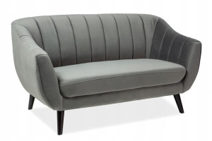 Sofa Elite 2 Velvet Szary 14 / Wenge (t) Signal