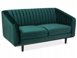 Sofa Asprey 2 Velvet Zielony 78 / Wenge Signal