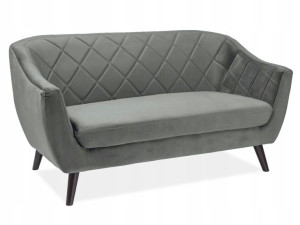 Sofa Molly 2 Velvet Szary Bluvel 14 /wenge -signal