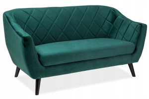 Sofa Molly 2 Velvet Zielony Bluvel 78/wenge Signal