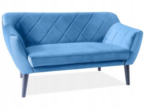 Sofa Karo 2 Velvet Granatowy 86 / Wenge Signal