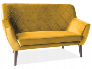 Sofa Kier 2 Velvet Curry Bluvel 68 / Wenge Signal