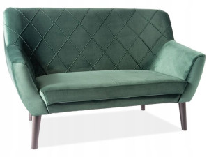 Sofa Kier 2 Velvet Zielony 78 / Wenge Signal
