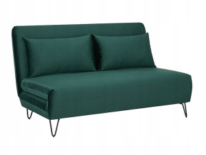 Sofa Zenia Velvet Zielony Tap.189 / Czarny Signal