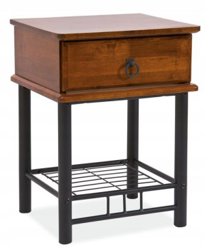 Szafka Nocna Et-747 Ant Czereśnia/czarny - Signal