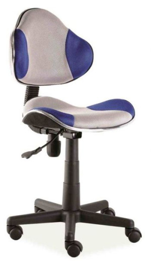 Fotel Obrotowy Q-g2 Niebiesko / Szary Signal