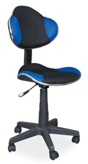 Fotel Obrotowy Q-g2 Niebiesko / Czarny Signal