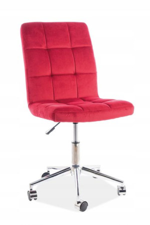 Fotel Obrotowy Q-020 Velvet Bordo Bluvel59 Signal