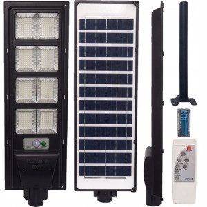 Lampa Led 600w Solarna Uliczna Pilot + Mocowanie