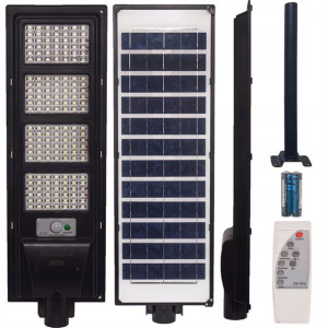 Lampa Led 480w Solarna Uliczna Pilot + Mocowanie