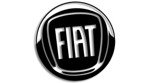 Wycinana naklejka FIAT czarna