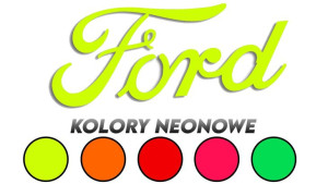 Wycinana naklejka FORD kolory neonowe