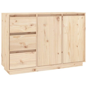 Szafka, 111x34x75 cm, lite drewno sosnowe