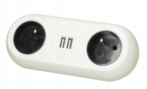 Gniazdo meblowe ORNO OR-AE-13197/W 2xUSB 1,4 m