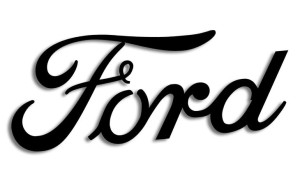 Wycinana naklejka FORD czarna