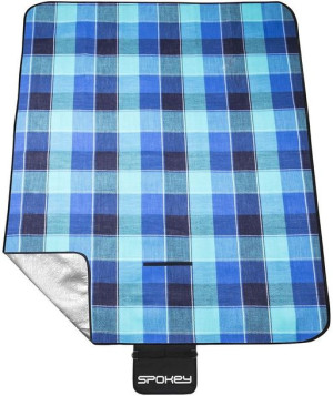 Koc piknikowy Spokey Picnic Flannel niebieski 150x180cm 839636