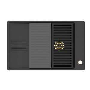 Zlew Kernau KGSD 6078 1B1D Deep Black + Gold Metallic