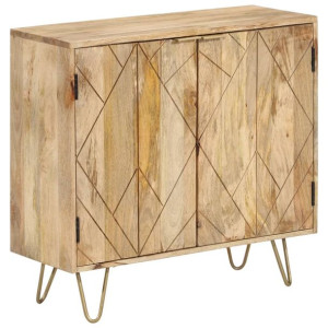 Szafka, 80x30x75 cm, lite drewno mango