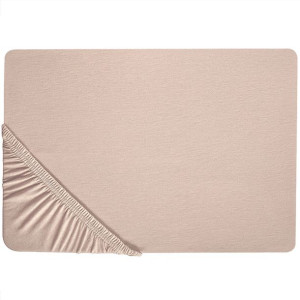 Bawełniane prześcieradło z gumką 200 x 200 cm beżo