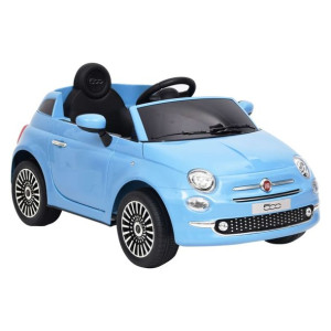 Elektryczny samochód jeździk Fiat 500, niebieski
