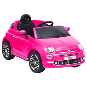 Elektryczny samochód jeździk Fiat 500, różowy